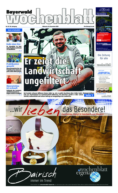 Bayerwald Wochenblatt vom Mittwoch, 30.12.2020