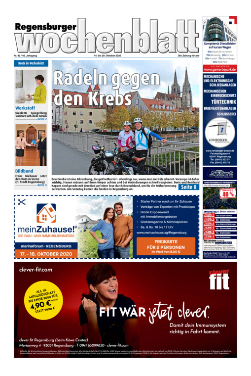 Regensburger Wochenblatt vom Mittwoch, 14.10.2020