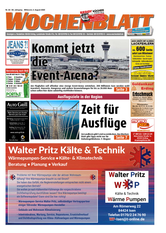 Wochenblatt Erding vom Mittwoch, 05.08.2020