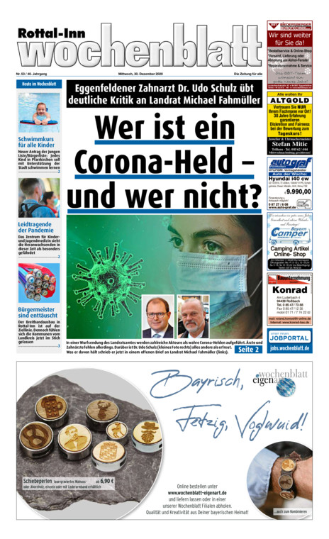 Rottal-Inn Wochenblatt vom Mittwoch, 30.12.2020