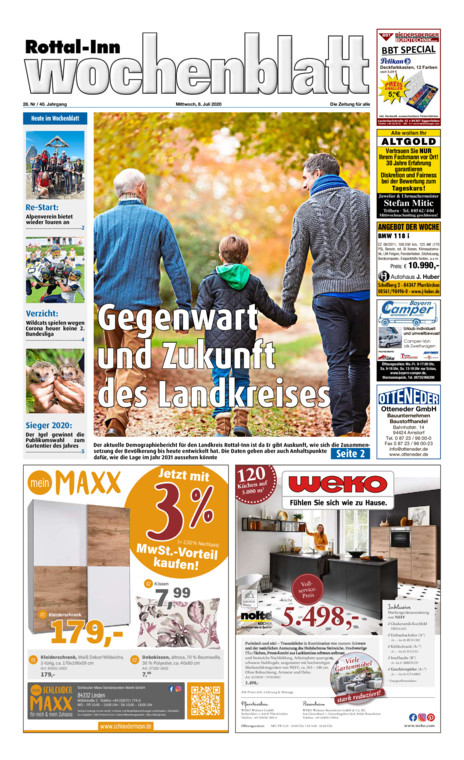 Rottal-Inn Wochenblatt vom Mittwoch, 08.07.2020