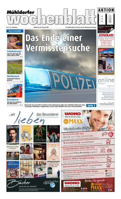 Mühldorfer Wochenblatt vom Mittwoch, 24.02.2021