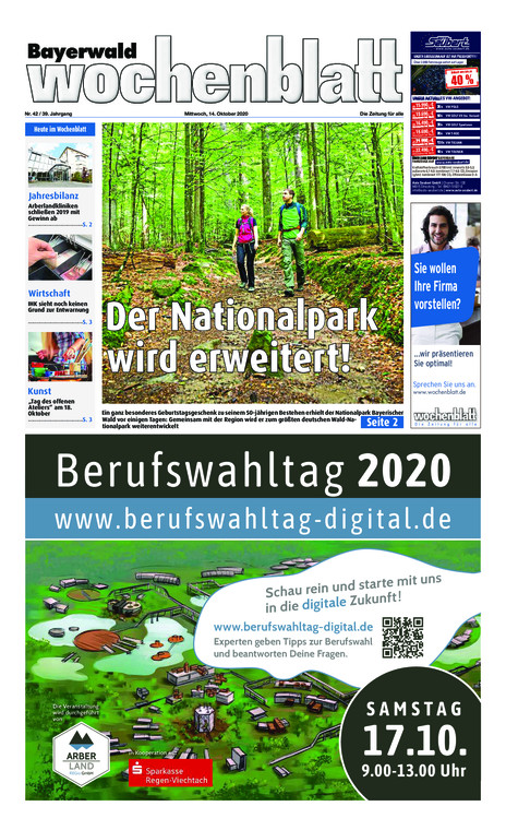 Bayerwald Wochenblatt vom Mittwoch, 14.10.2020