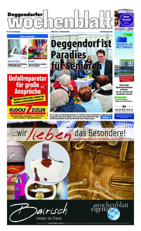 Deggendorfer Wochenblatt vom Mittwoch, 14.10.2020