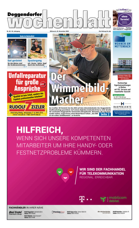 Deggendorfer Wochenblatt vom Mittwoch, 25.11.2020