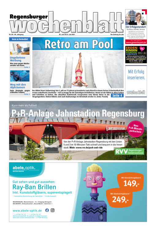 Regensburger Wochenblatt vom Mittwoch, 30.06.2021
