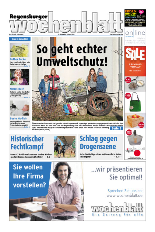 Regensburger Wochenblatt vom Mittwoch, 31.03.2021