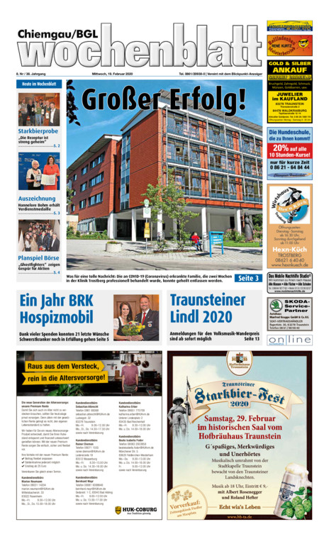 Chiemgau/BGL Wochenblatt vom Mittwoch, 19.02.2020