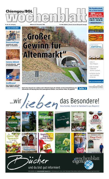 Chiemgau/BGL Wochenblatt vom Mittwoch, 25.11.2020
