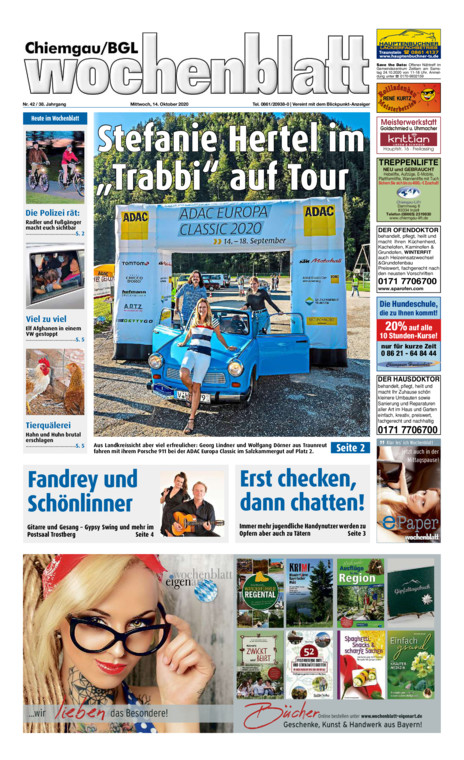 Chiemgau/BGL Wochenblatt vom Mittwoch, 14.10.2020