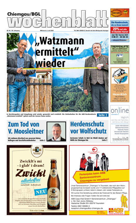 Chiemgau/BGL Wochenblatt vom Mittwoch, 08.07.2020