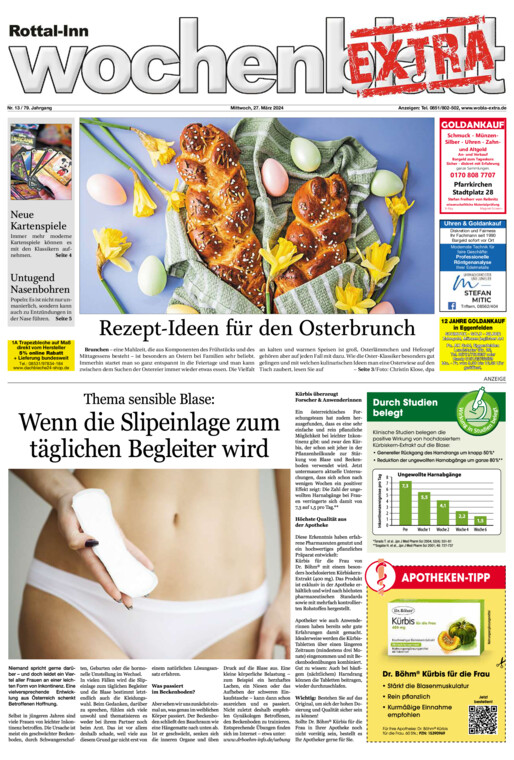 Rottal-Inn Wochenblatt EXTRA vom Mittwoch, 27.03.2024