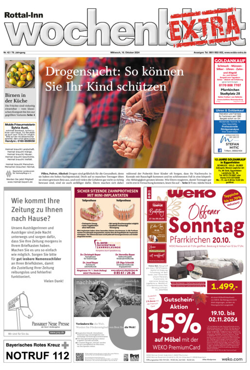 Rottal-Inn Wochenblatt EXTRA vom Mittwoch, 16.10.2024