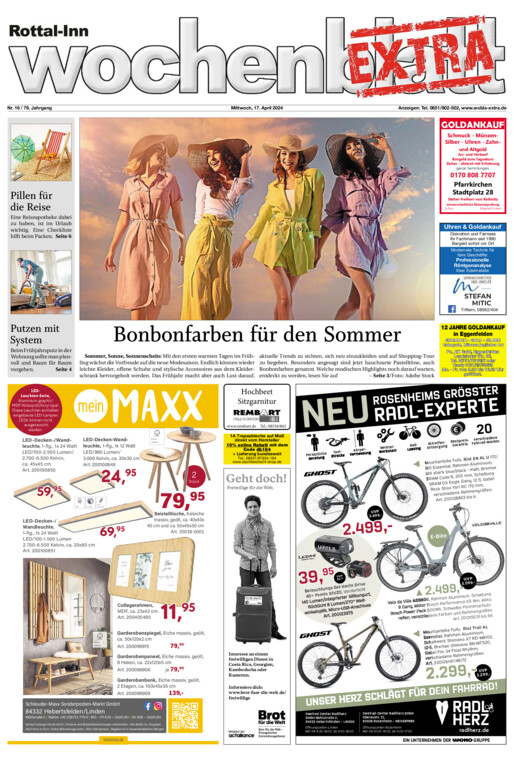 Rottal-Inn Wochenblatt EXTRA vom Mittwoch, 17.04.2024