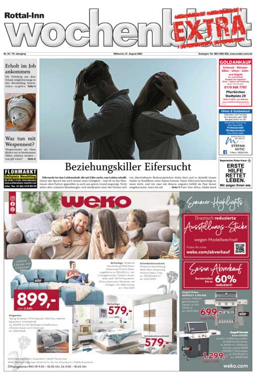 Rottal-Inn Wochenblatt EXTRA vom Mittwoch, 21.08.2024