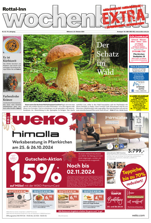 Rottal-Inn Wochenblatt EXTRA vom Mittwoch, 23.10.2024