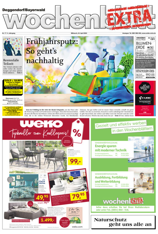 Deggendorf/Bayerwald Wochenblatt EXTRA vom Mittwoch, 24.04.2024