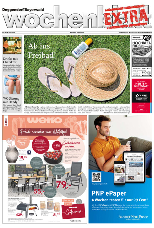 Deggendorf/Bayerwald Wochenblatt EXTRA vom Mittwoch, 08.05.2024