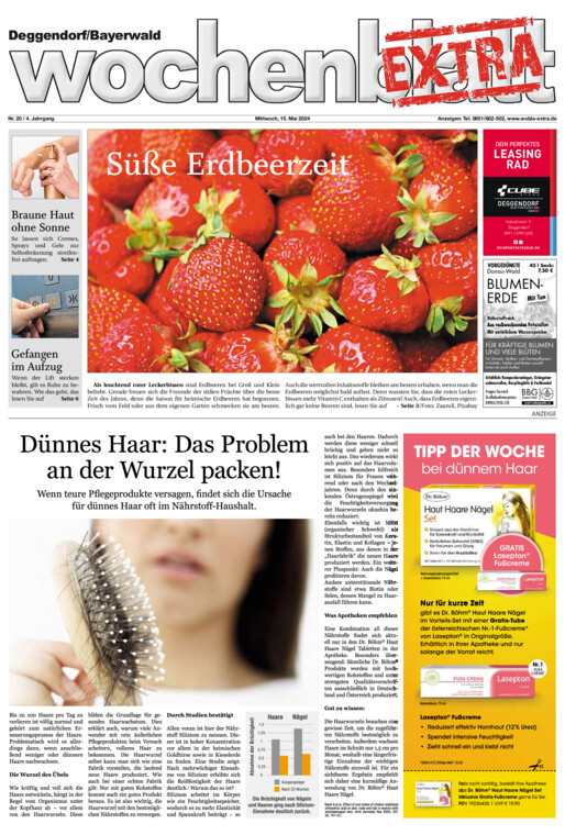 Deggendorf/Bayerwald Wochenblatt EXTRA vom Mittwoch, 15.05.2024