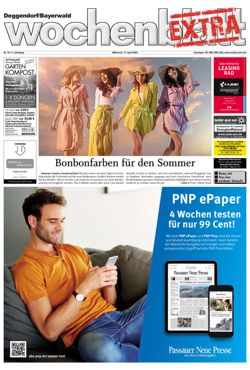 Deggendorf/Bayerwald Wochenblatt EXTRA vom Mittwoch, 17.04.2024