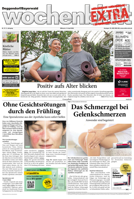 Deggendorf/Bayerwald Wochenblatt EXTRA vom Mittwoch, 10.04.2024
