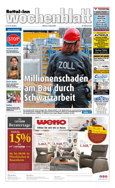 Rottal-Inn Wochenblatt vom Mittwoch, 05.08.2020