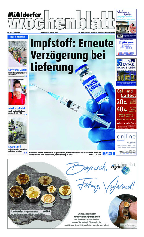 Mühldorfer Wochenblatt vom Mittwoch, 20.01.2021
