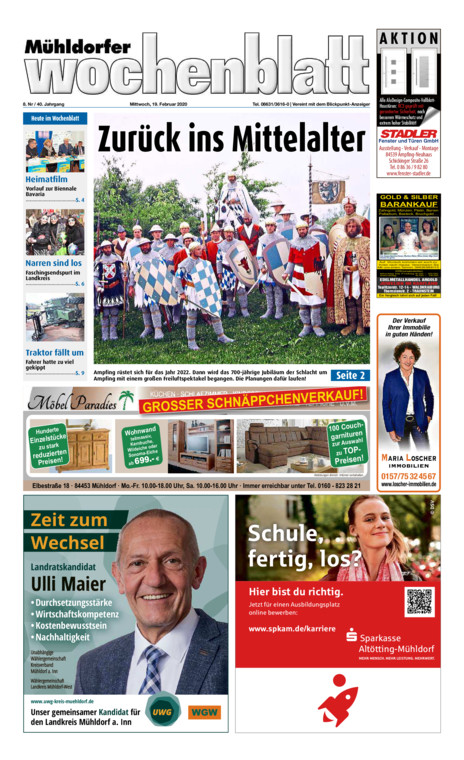 Mühldorfer Wochenblatt vom Mittwoch, 19.02.2020