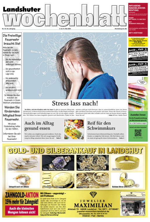 Landshuter Wochenblatt vom Samstag, 04.05.2024