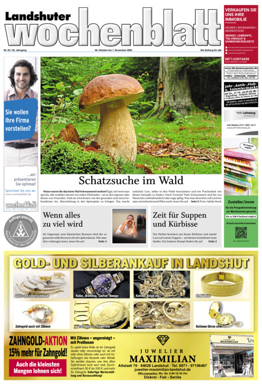 Landshuter Wochenblatt vom Samstag, 26.10.2024