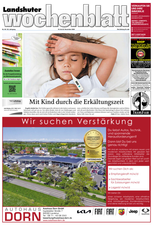 Landshuter Wochenblatt vom Samstag, 16.11.2024