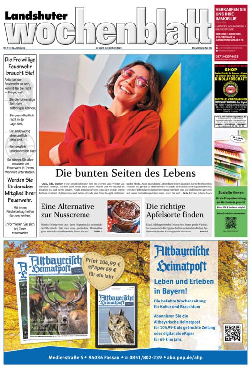 Landshuter Wochenblatt vom Samstag, 02.11.2024