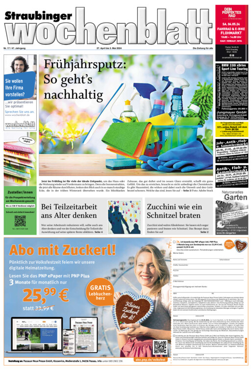 Straubinger Wochenblatt vom Samstag, 27.04.2024