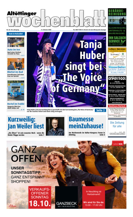 Altöttinger Wochenblatt vom Mittwoch, 14.10.2020