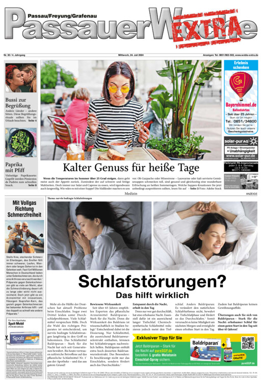 Passauer Woche EXTRA vom Mittwoch, 24.07.2024