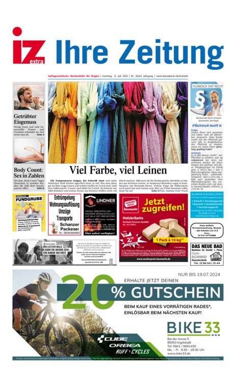 Eichstätter Anzeiger vom Samstag, 13.07.2024