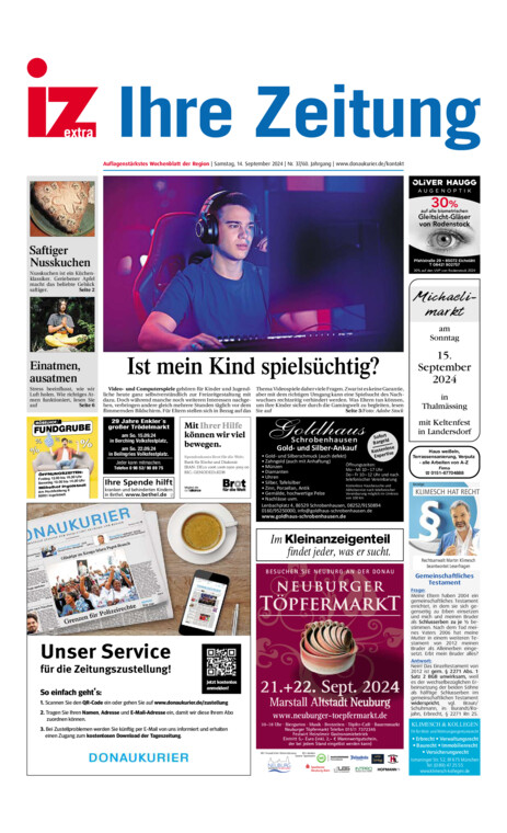 Eichstätter Anzeiger vom Samstag, 14.09.2024