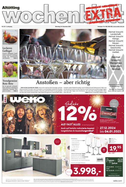 Altötting Wochenblatt EXTRA vom Dienstag, 24.12.2024