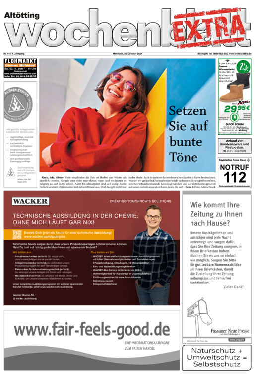 Altötting Wochenblatt EXTRA vom Mittwoch, 30.10.2024