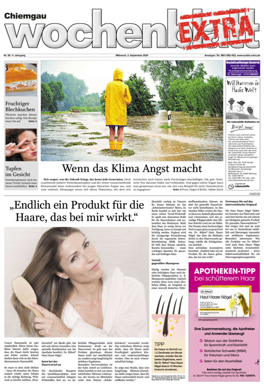 Chiemgau Wochenblatt EXTRA vom Mittwoch, 04.09.2024