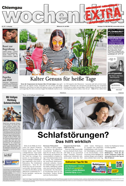 Chiemgau Wochenblatt EXTRA vom Mittwoch, 24.07.2024