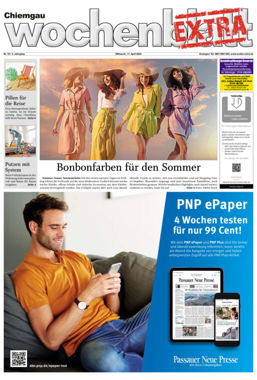 Chiemgau Wochenblatt EXTRA vom Mittwoch, 17.04.2024