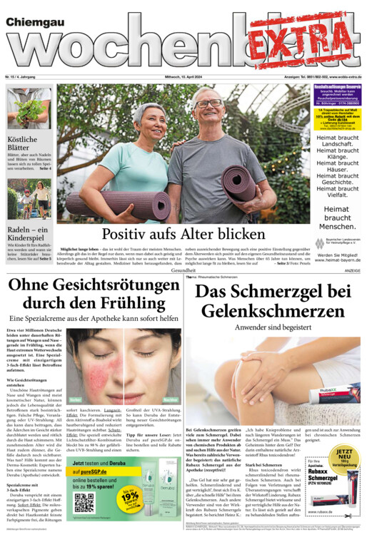 Chiemgau Wochenblatt EXTRA vom Mittwoch, 10.04.2024
